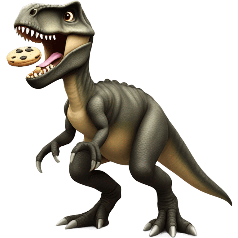 Dinosaur eating Oreo’s emoji