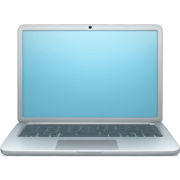 pale blue laptop emoji