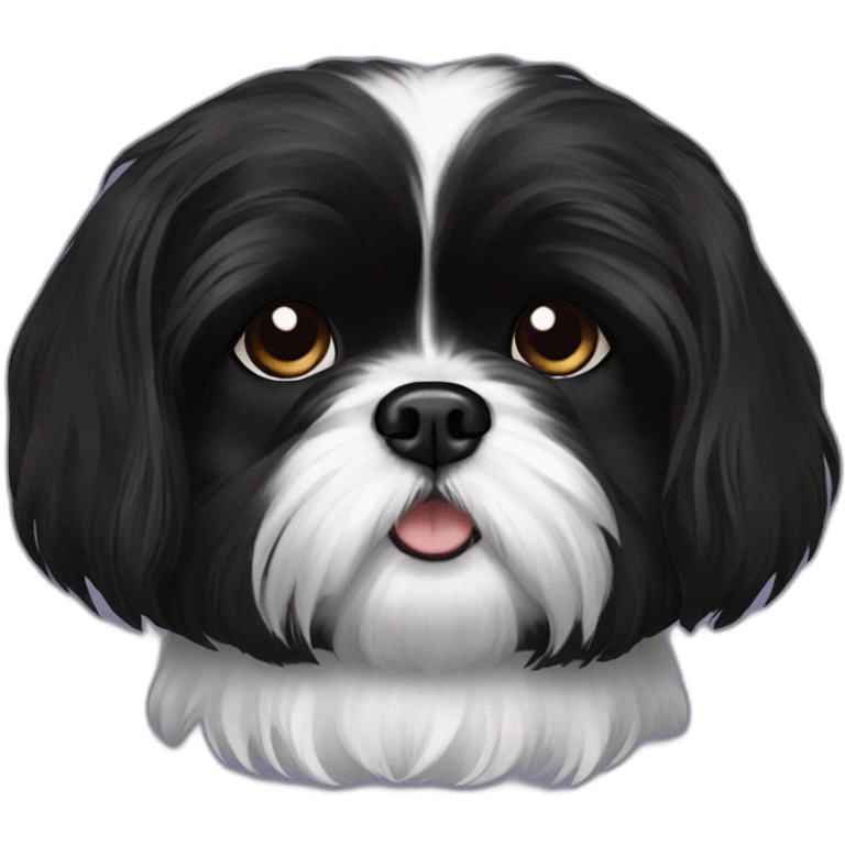 Black shih tzu  emoji