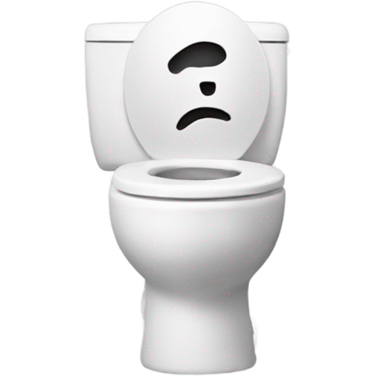 Man head with a toilet as a body emoji