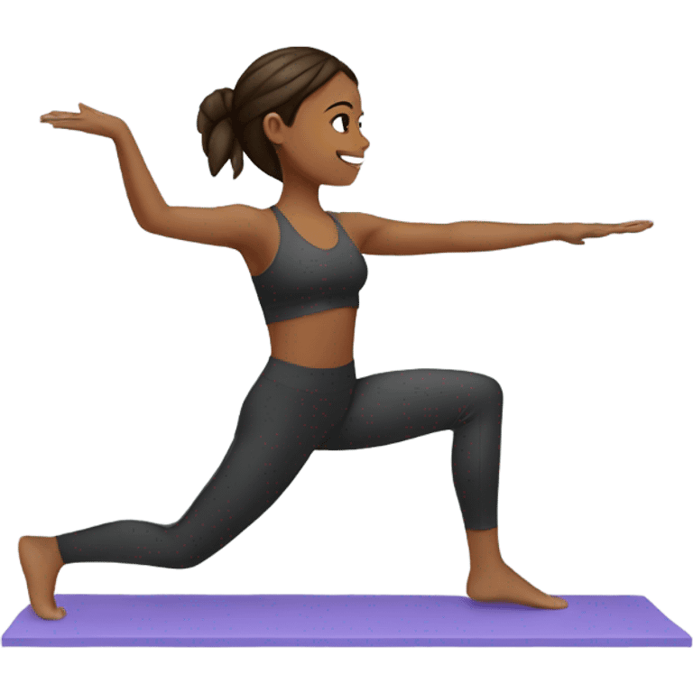 girl doing pilates  emoji