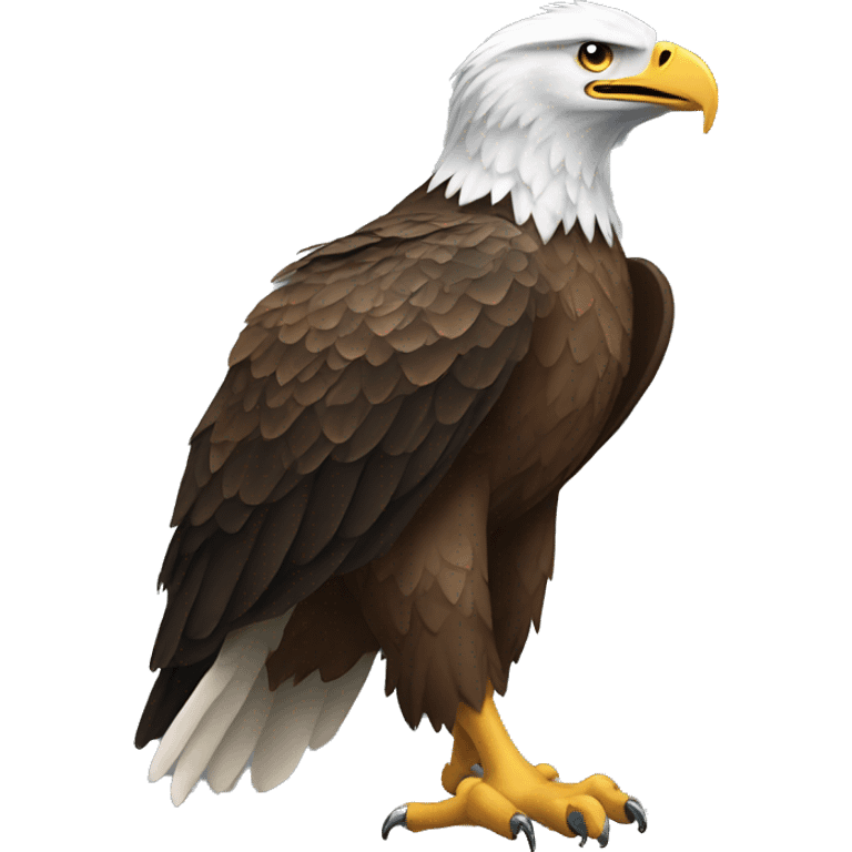 Eagle with a foot on it emoji