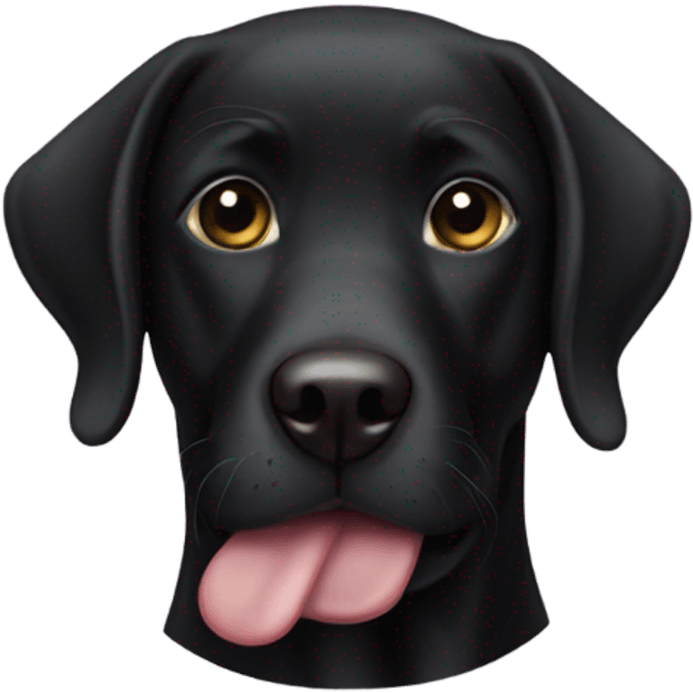 Black lab cut  emoji