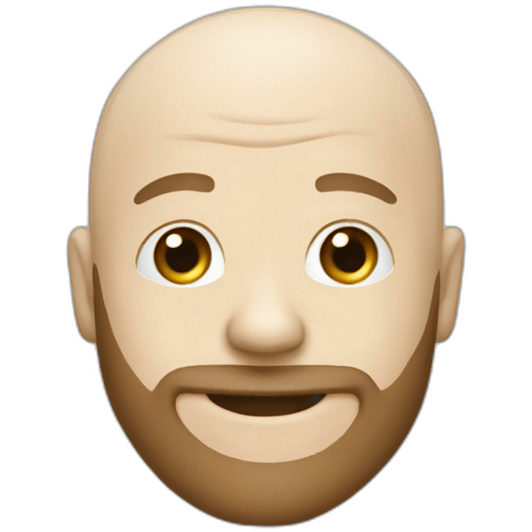 white baldy photographer with small beard smiling emoji