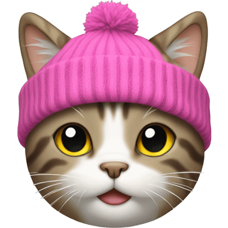 Cat with a beanie emoji