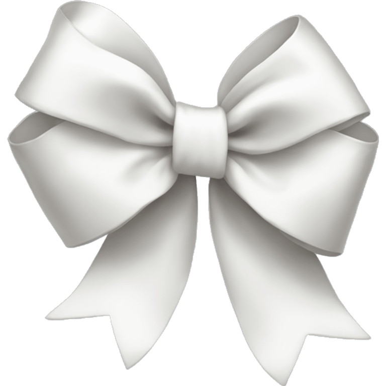 white christmas bow emoji