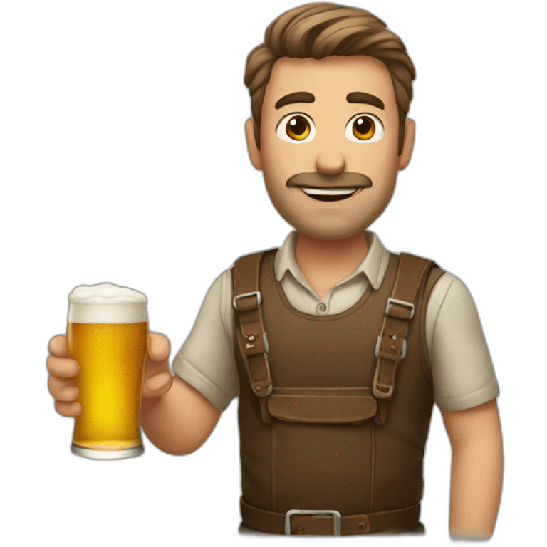 man with beer emoji