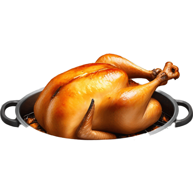 Roast chicken in pot emoji