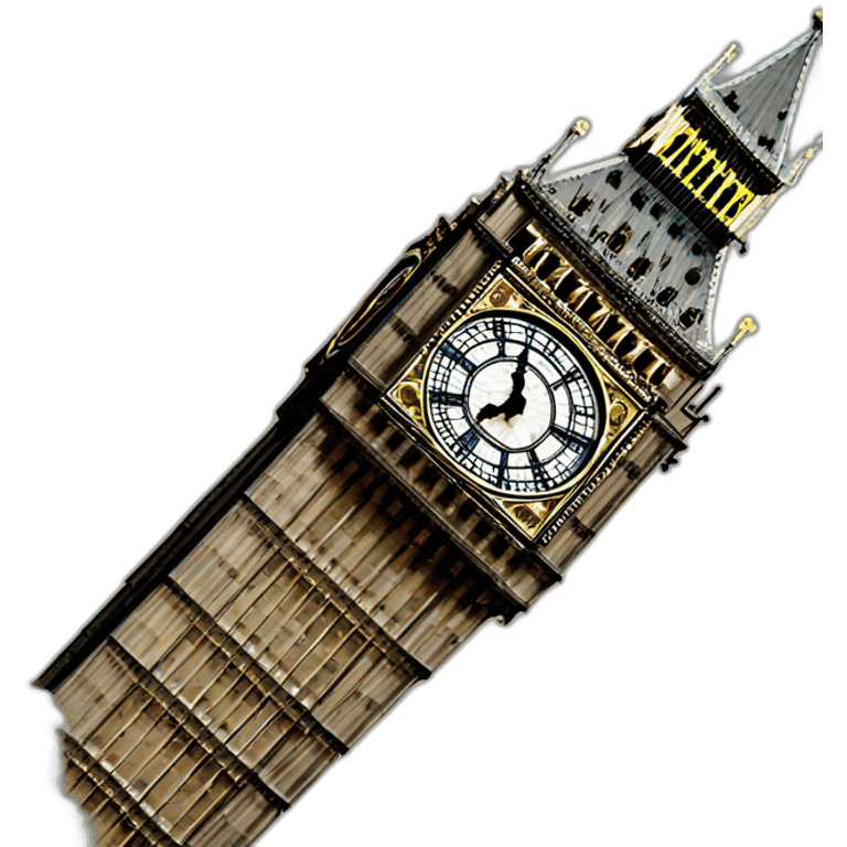 Big ben tower london emoji