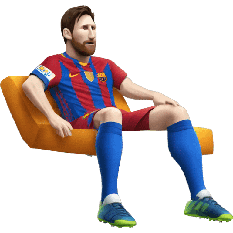 Messi sur une chaise  emoji