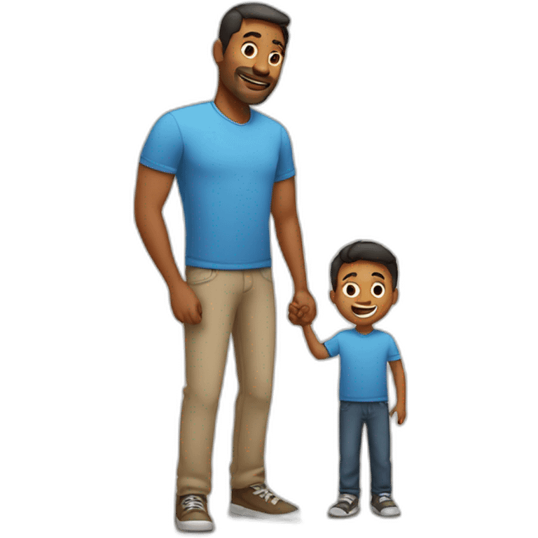 Dad with son emoji