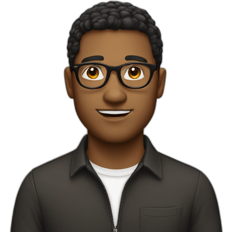 white-male-brown-hair-black-round-glasses emoji