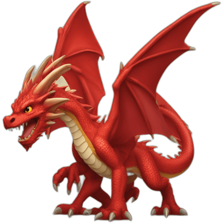 Red dragon of domination emoji