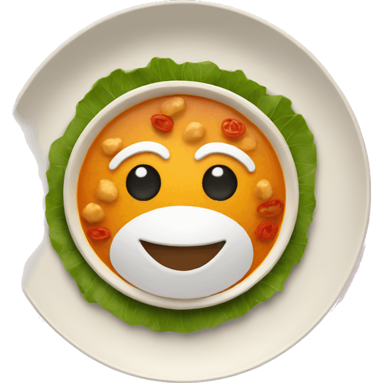 INDIAN FOOD ON A PLATE emoji