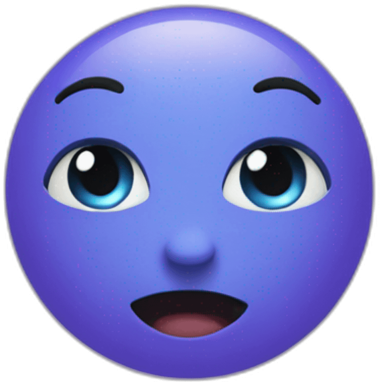 Cœur violet et bleu emoji