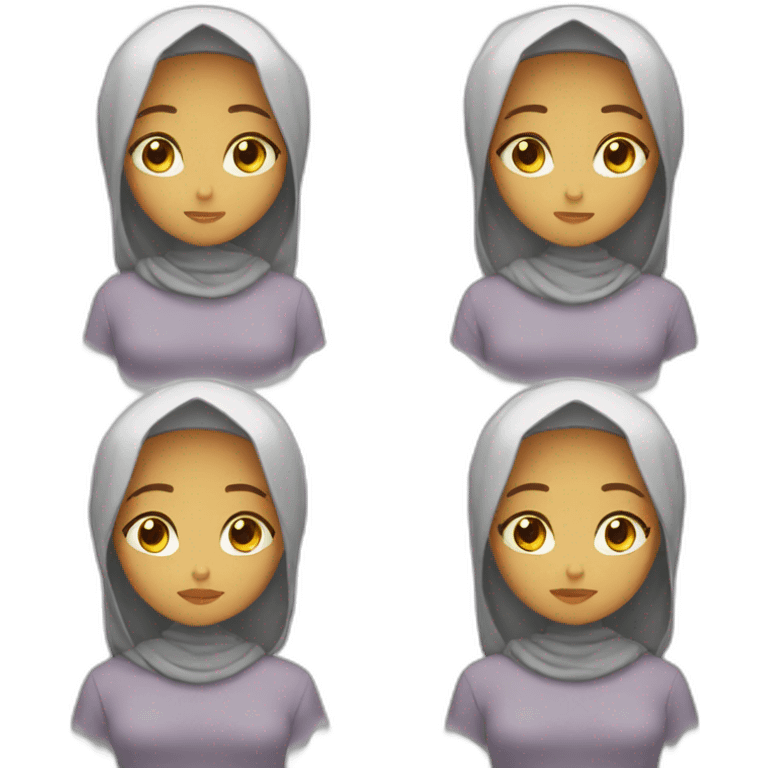 hijab girl pray emoji