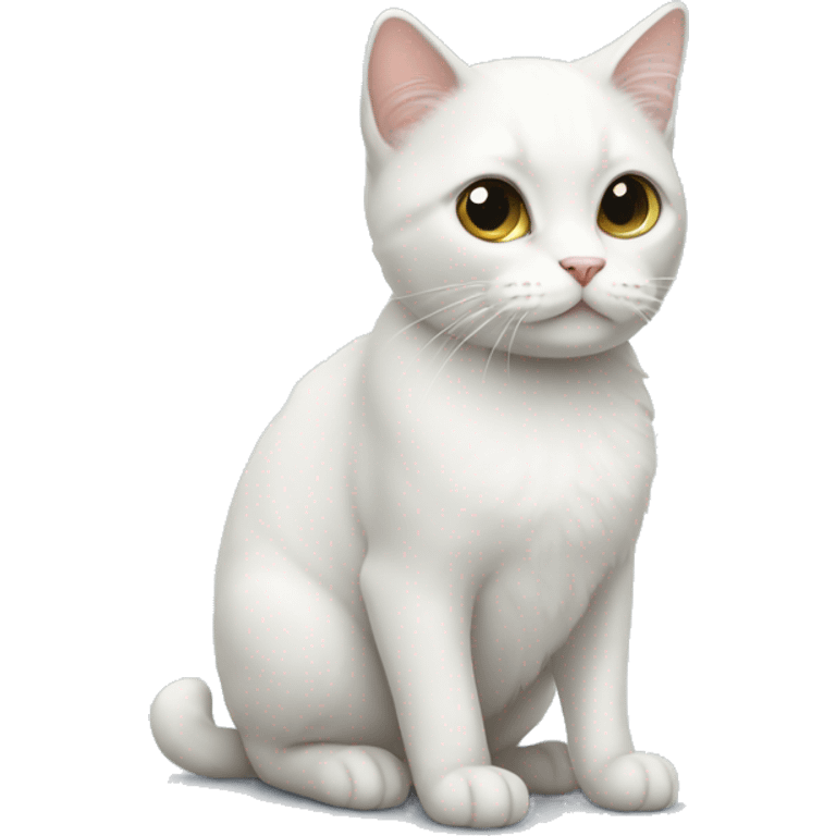 little white cat emoji