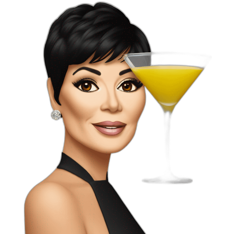 kris jenner martini emoji