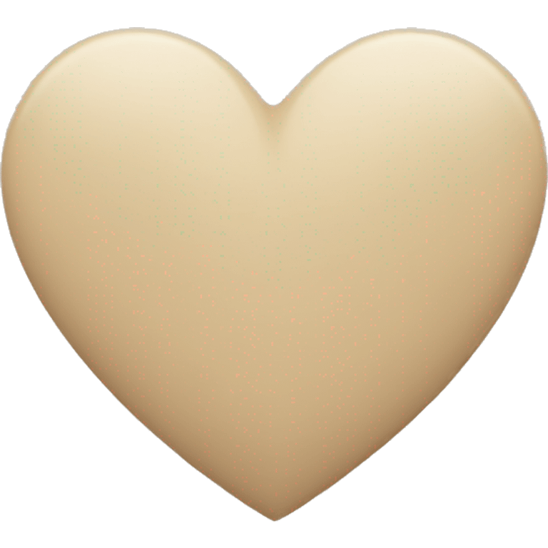 Beige heart emoji