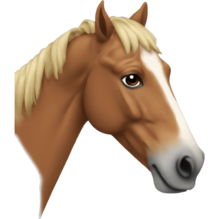 Horse hearing emoji