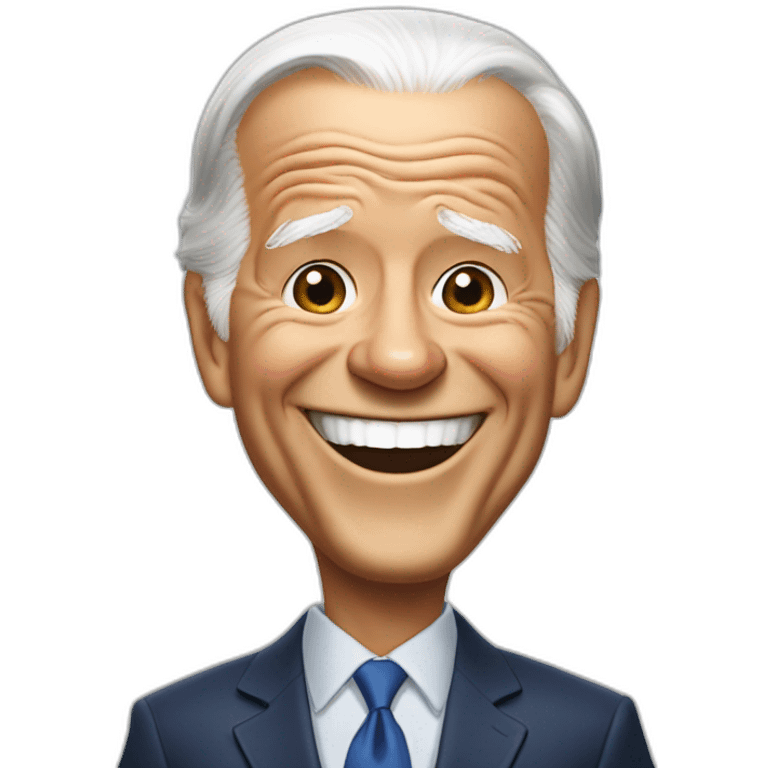 Joe Biden  laughting emoji