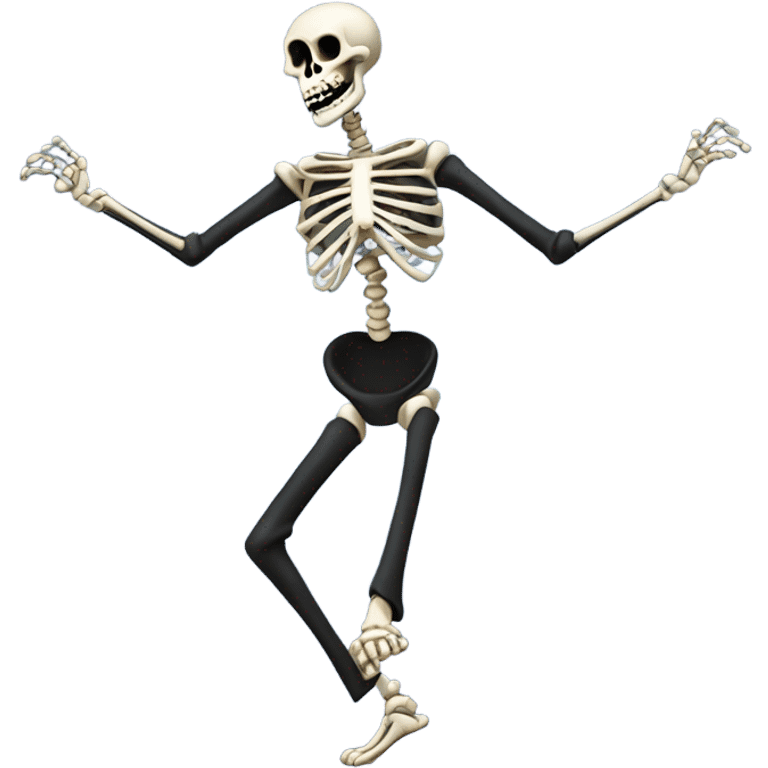 Jerry Seinfeld as a skeleton dancing emoji