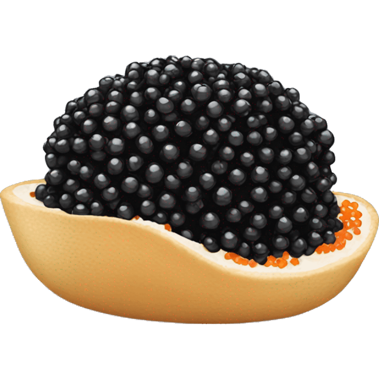 Black caviar  emoji