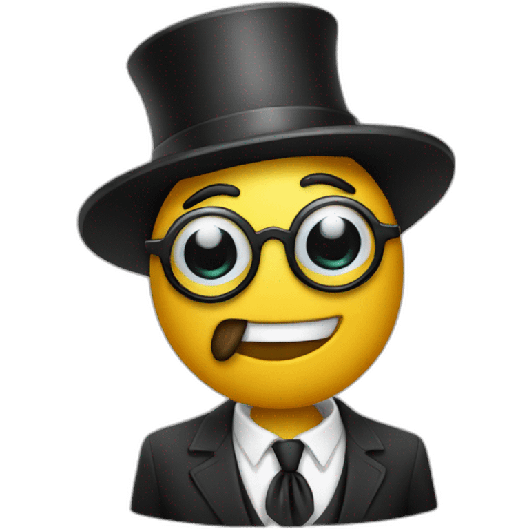 Sus with monocle and hat emoji