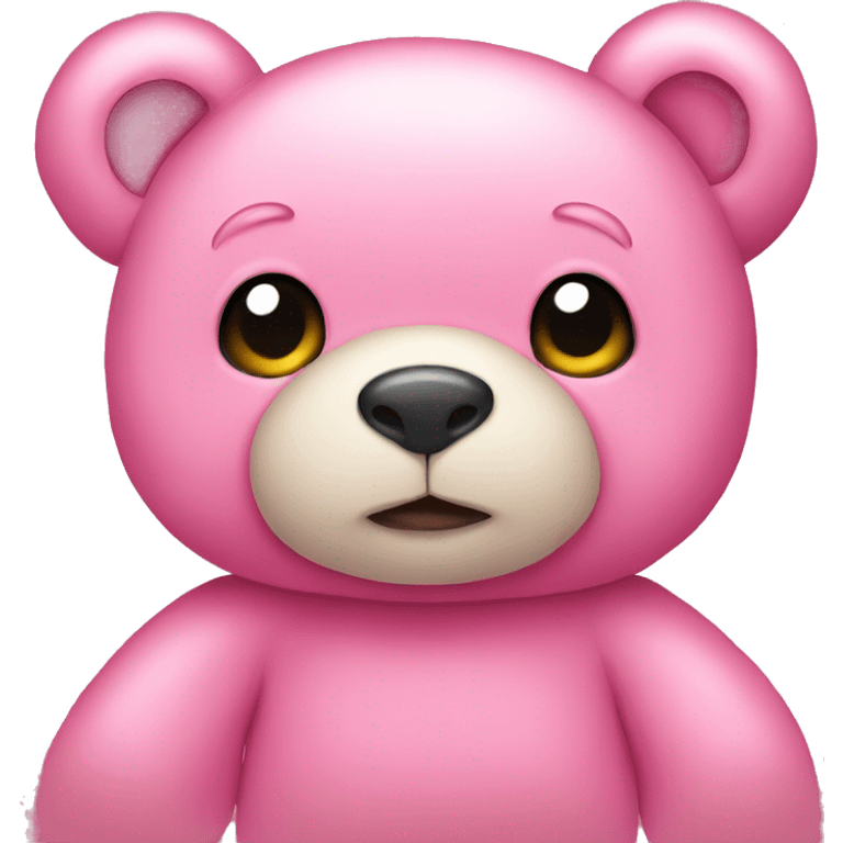 Pink teddy bear emoji