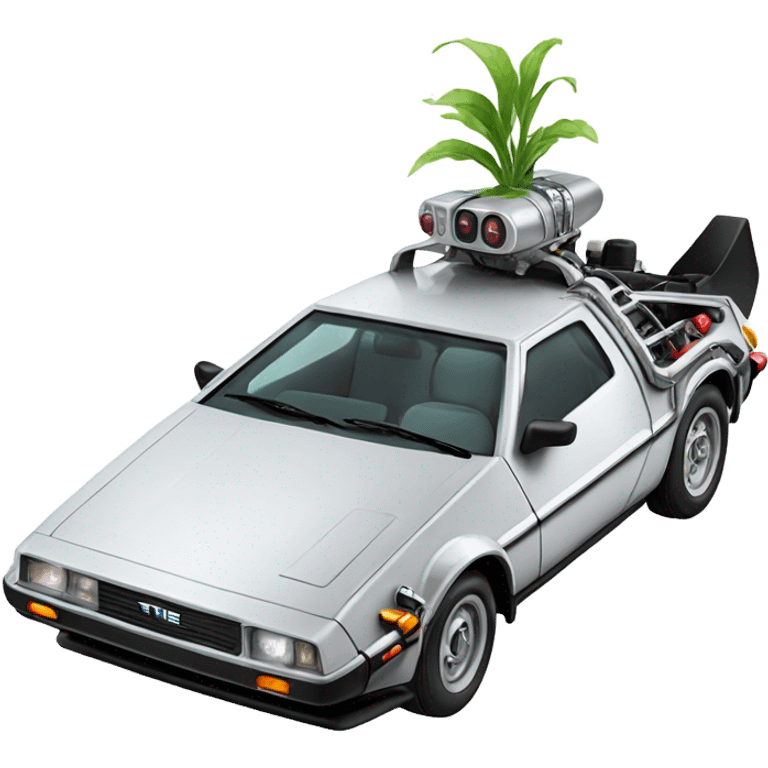 Thé car of back to thé future emoji