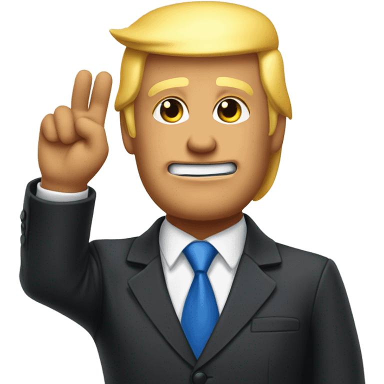 TRUMP SALUTING emoji