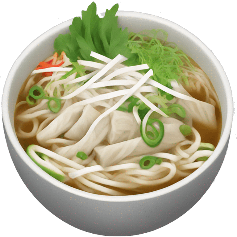 Bowl of pho emoji