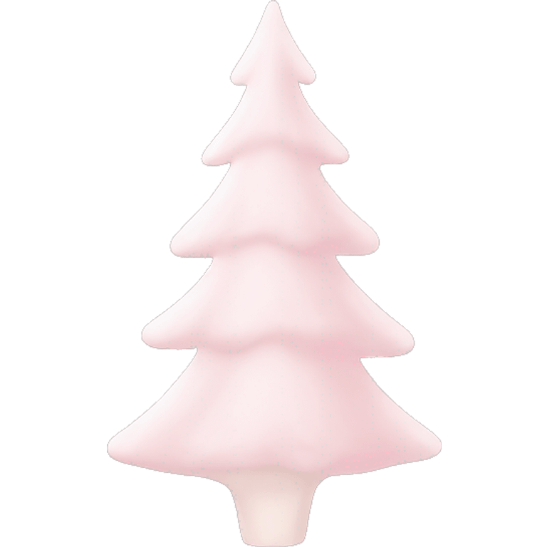 pale pink vintage christmas tree emoji