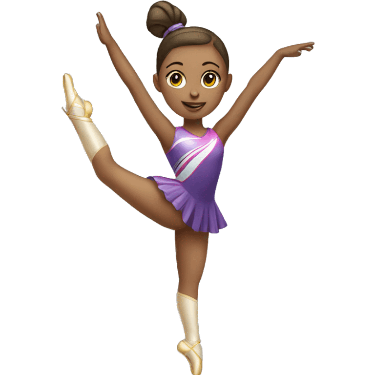 A girl rhythmic gymnast emoji