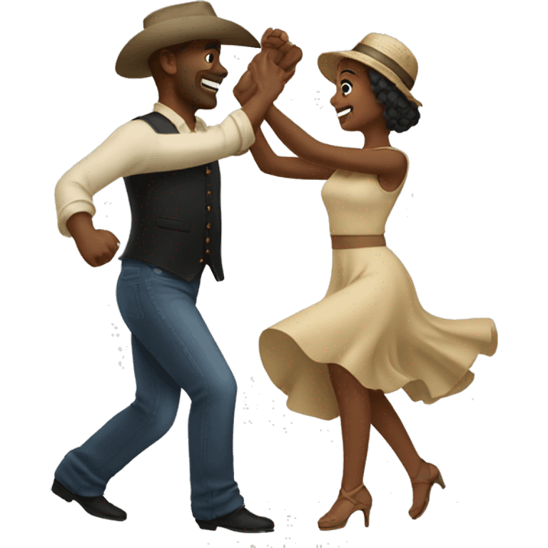 country couple dancing emoji