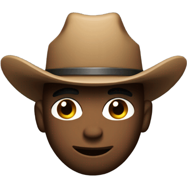 Among us imposter wearing a cowboy hat emoji