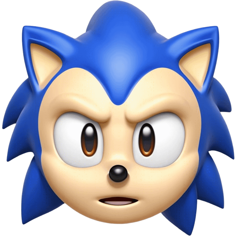 Sonic face emoji