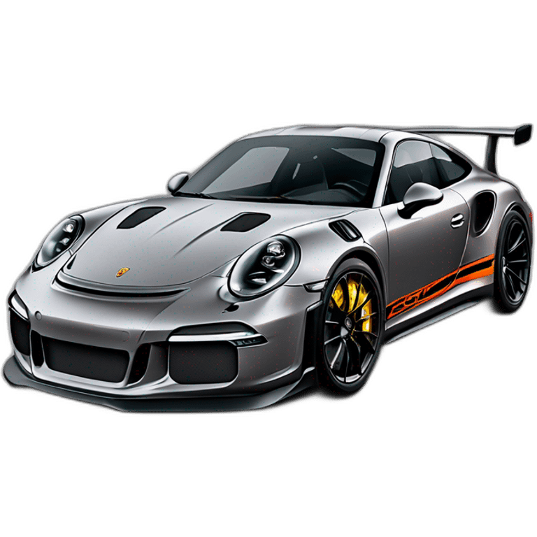 Porsche 911 gt3 rs with a tag Ares emoji