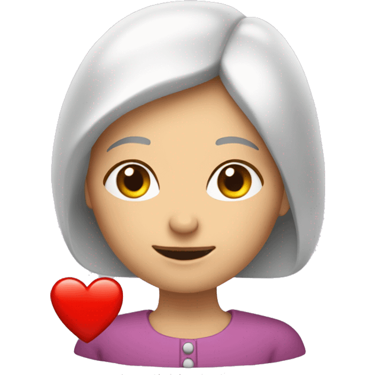 Frau mit herz emoji