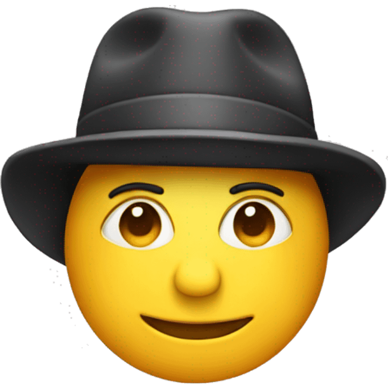 Face with a hat on  emoji