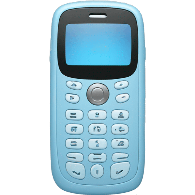 Light blue cellphone  emoji