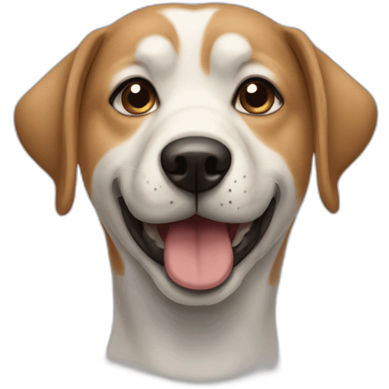 Chien qui mange emoji