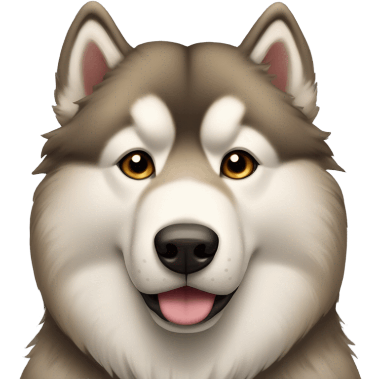 Light Brown malamute emoji