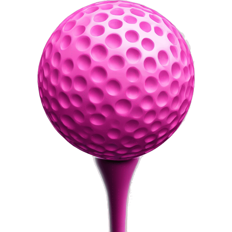 Pink golf ball  emoji