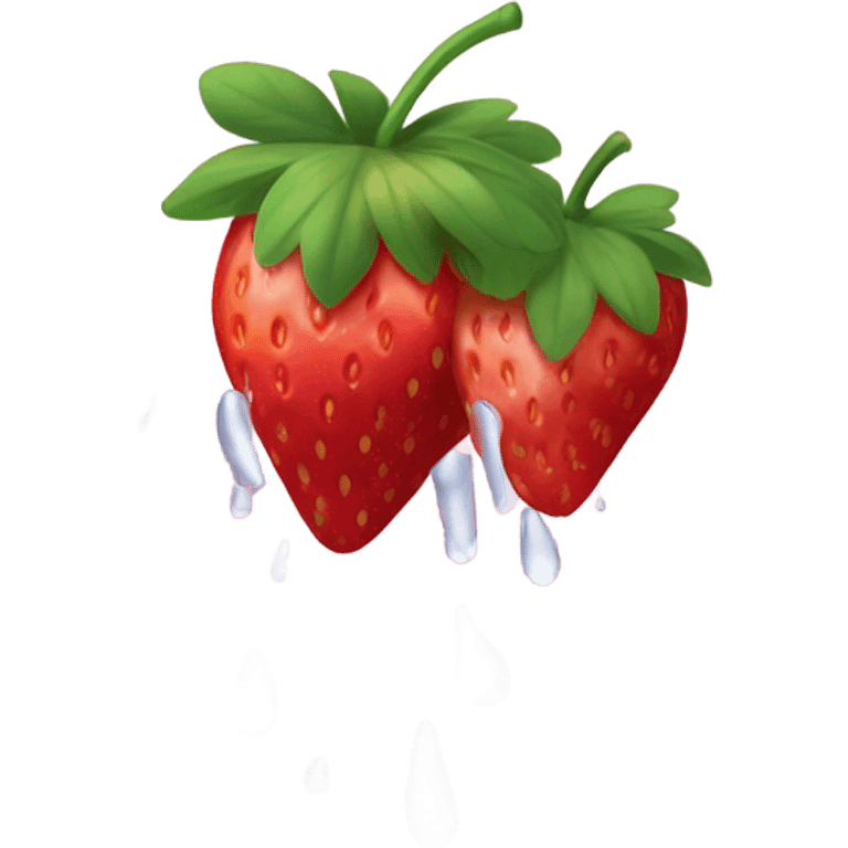 Strawberry rain emoji