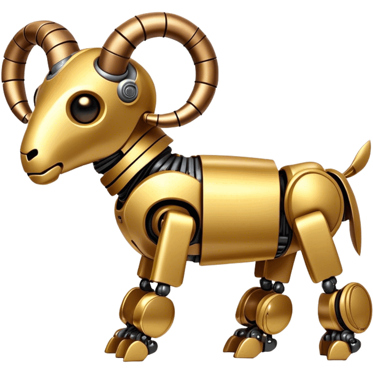 A robot Ram gold emoji