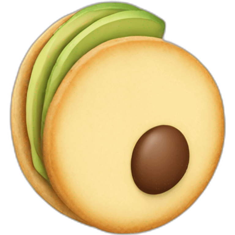 Arepa with avocado emoji