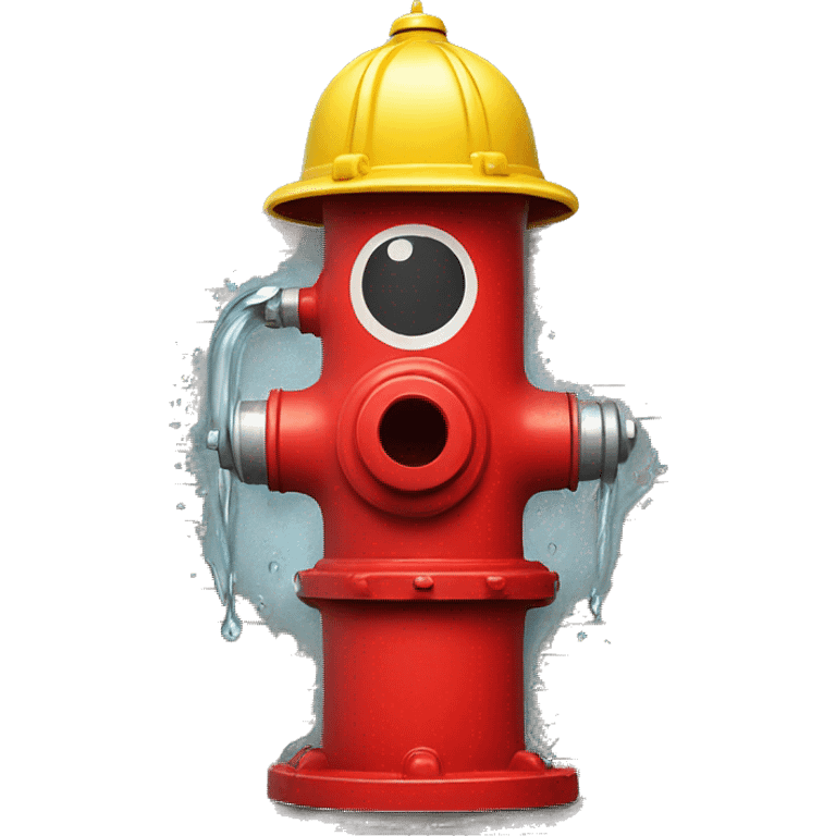 hydrant with smiley emoji