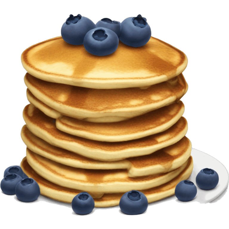 Pancake stack with blueberries emoji