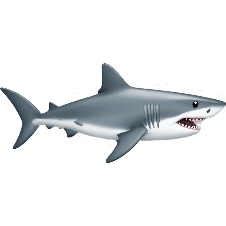 Shark with a top grey emoji